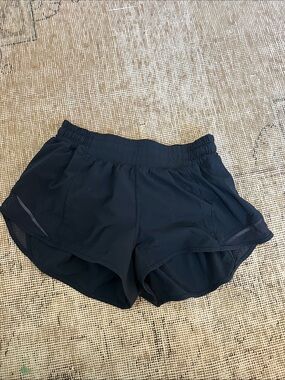 Navy lululemon Hotty Hot shorts